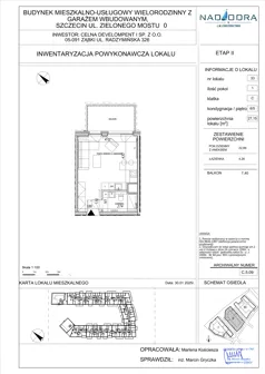 1 pokój, apartament 27,15 m², piętro 5, oferta nr C.5.09, Nad Odrą, Szczecin, Śródmieście, Łasztownia, ul. Celna 4