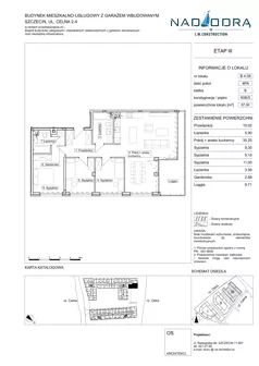 4 pokoje, apartament 87,06 m², piętro 5, oferta nr B405, Nad Odrą 3, Szczecin, Śródmieście, Łasztownia, ul. Celna 4