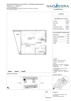2 pokoje, mieszkanie 46,26 m², piętro 7, oferta nr A605, Nad Odrą 3, Szczecin, Śródmieście, Łasztownia, ul. Celna 4