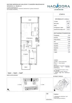 3 pokoje, mieszkanie 74,70 m², piętro 8, oferta nr B711, Nad Odrą 3, Szczecin, Śródmieście, Łasztownia, ul. Celna 4