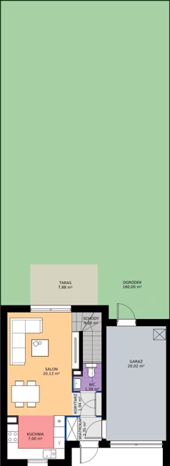 Dom 105,33 m², oferta nr VG8, Ventura Verde III, Stara Wieś, ul. Grodziska