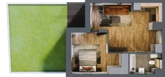 2 pokoje, mieszkanie 39,61 m², parter, oferta nr B.4.4, Osiedle Kwintet, Warszawa, Białołęka, Grodzisk, ul. Podwójna 2, 4, 6, 8, 10