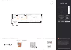 1 pokój, apartament 39,04 m², piętro 6, oferta nr A/M048, Aleje 138, Warszawa, Ochota, Stara Ochota, ul. Aleje Jerozolimskie 138