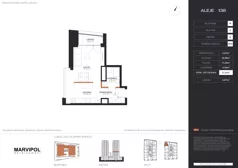 1 pokój, apartament 37,51 m², piętro 6, oferta nr B/M264, Aleje 138, Warszawa, Ochota, Stara Ochota, ul. Aleje Jerozolimskie 138