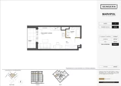 1 pokój, apartament 25,80 m², piętro 7, oferta nr 1/M48, Sengera 1, Warszawa, Ursynów, Natolin, ul. Mariana Sengera „Cichego” 1