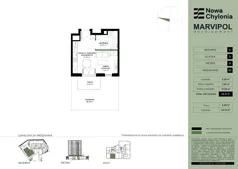 1 pokój, apartament 26,41 m², parter, oferta nr A/A2-0-02, Nowa Chylonia, Gdynia, Chylonia, Chylonia, ul. Pucka 4