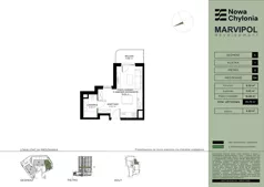 1 pokój, mieszkanie 25,70 m², piętro 3, oferta nr C/C-3-04, Nowa Chylonia, Gdynia, Chylonia, Chylonia, ul. Pucka 4