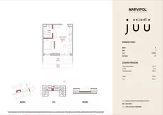 1 pokój, mieszkanie 30,00 m², parter, oferta nr B/M024, Osiedle Juu, Warszawa, Białołęka, Grodzisk, ul. Skarbka z Gór 47