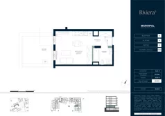 1 pokój, mieszkanie 28,04 m², piętro 4, oferta nr A/M070, Riviera 5, Warszawa, Białołęka, Żerań, ul. Żubowiecka