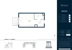 1 pokój, mieszkanie 27,92 m², piętro 4, oferta nr A/M143, Riviera 5, Warszawa, Białołęka, Żerań, ul. Żubowiecka