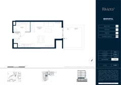 1 pokój, mieszkanie 33,96 m², parter, oferta nr B/M009, Riviera 5, Warszawa, Białołęka, Żerań, ul. Żubowiecka