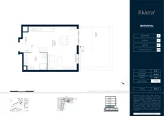 1 pokój, mieszkanie 37,24 m², parter, oferta nr B/M050, Riviera 5, Warszawa, Białołęka, Żerań, ul. Żubowiecka