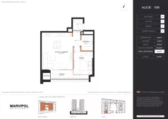 2 pokoje, apartament 53,61 m², piętro 1, oferta nr A/M002, Aleje 138, Warszawa, Ochota, Stara Ochota, ul. Aleje Jerozolimskie 138