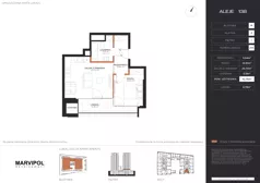 2 pokoje, apartament 42,76 m², piętro 1, oferta nr B/M219, Aleje 138, Warszawa, Ochota, Stara Ochota, ul. Aleje Jerozolimskie 138