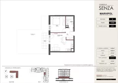 2 pokoje, mieszkanie 40,06 m², piętro 2, oferta nr 3E/M38, Osiedle Senza, Warszawa, Białołęka, Nowodwory, ul. Grzymalitów 3C, 3D, 3E