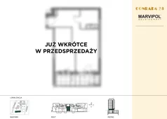 2 pokoje, mieszkanie 40,42 m², parter, oferta nr B/B001, Conrada 28, Warszawa, Bielany, ul. Josepha Conrada 28