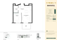 2 pokoje, mieszkanie 41,93 m², parter, oferta nr B/B002, Conrada 28, Warszawa, Bielany, ul. Josepha Conrada 28