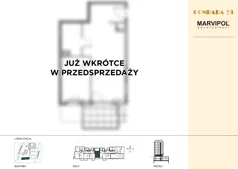 2 pokoje, mieszkanie 40,59 m², parter, oferta nr B/B004, Conrada 28, Warszawa, Bielany, ul. Josepha Conrada 28
