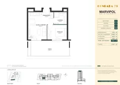 2 pokoje, mieszkanie 31,67 m², piętro 8, oferta nr B/B037, Conrada 28, Warszawa, Bielany, ul. Josepha Conrada 28