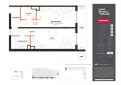 2 pokoje, mieszkanie 74,63 m², piętro 5, oferta nr C/C-05-25-K5, Nowe Żerniki, Wrocław, Żerniki, ul. Kosmonautów / al. Architektów