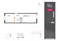 2 pokoje, mieszkanie 52,06 m², piętro 8, oferta nr A/A-08-10-K2, Nowe Żerniki, Wrocław, Żerniki, ul. Kosmonautów / al. Architektów