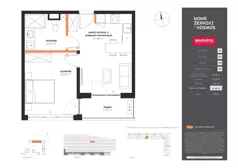 2 pokoje, mieszkanie 42,59 m², piętro 8, oferta nr B/B-08-18-K4, Nowe Żerniki, Wrocław, Żerniki, ul. Kosmonautów / al. Architektów