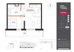 2 pokoje, mieszkanie 37,28 m², piętro 7, oferta nr B/B-07-17-K4, Nowe Żerniki, Wrocław, Żerniki, ul. Kosmonautów / al. Architektów