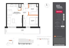 2 pokoje, mieszkanie 36,86 m², piętro 9, oferta nr B/B-09-21-K5, Nowe Żerniki, Wrocław, Żerniki, ul. Kosmonautów / al. Architektów