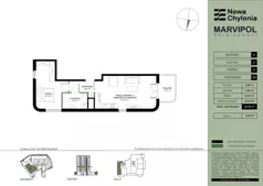 2 pokoje, apartament 48,08 m², piętro 3, oferta nr A/A2-3-03, Nowa Chylonia, Gdynia, Chylonia, Chylonia, ul. Pucka 4