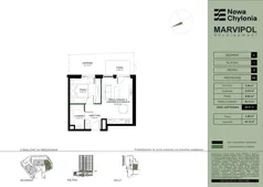 2 pokoje, apartament 36,01 m², parter, oferta nr C/C-0-02, Nowa Chylonia, Gdynia, Chylonia, Chylonia, ul. Pucka 4