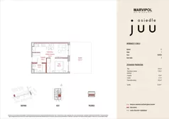 2 pokoje, mieszkanie 34,63 m², parter, oferta nr C/M001, Osiedle Juu, Warszawa, Białołęka, Grodzisk, ul. Skarbka z Gór 47