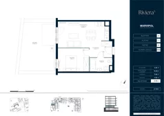 2 pokoje, mieszkanie 38,92 m², piętro 1, oferta nr A/M076, Riviera 5, Warszawa, Białołęka, Żerań, ul. Żubowiecka