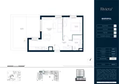 2 pokoje, mieszkanie 37,31 m², piętro 4, oferta nr B/M070, Riviera 5, Warszawa, Białołęka, Żerań, ul. Żubowiecka
