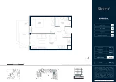 2 pokoje, mieszkanie 40,23 m², parter, oferta nr A/M100, Riviera 5, Warszawa, Białołęka, Żerań, ul. Żubowiecka