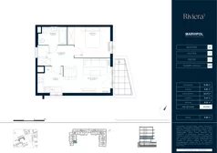 2 pokoje, mieszkanie 43,00 m², piętro 1, oferta nr A/M013, Riviera 5, Warszawa, Białołęka, Żerań, ul. Żubowiecka