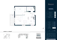 2 pokoje, mieszkanie 47,94 m², piętro 2, oferta nr A/M118, Riviera 5, Warszawa, Białołęka, Żerań, ul. Żubowiecka