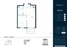 2 pokoje, mieszkanie 37,31 m², piętro 4, oferta nr B/M070, Riviera 5, Warszawa, Białołęka, Żerań, ul. Żubowiecka