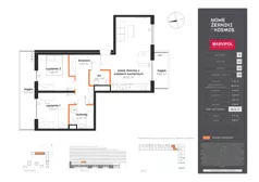 3 pokoje, mieszkanie 68,16 m², piętro 3, oferta nr B/AB-03-08-K2, Nowe Żerniki, Wrocław, Żerniki, ul. Kosmonautów / al. Architektów