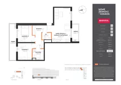 3 pokoje, mieszkanie 68,16 m², piętro 4, oferta nr B/AB-04-10-K2, Nowe Żerniki, Wrocław, Żerniki, ul. Kosmonautów / al. Architektów