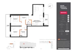 3 pokoje, mieszkanie 68,16 m², piętro 8, oferta nr B/AB-08-11-K2, Nowe Żerniki, Wrocław, Żerniki, ul. Kosmonautów / al. Architektów