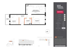 3 pokoje, mieszkanie 66,65 m², piętro 10, oferta nr B/B-10-14-K3, Nowe Żerniki, Wrocław, Żerniki, ul. Kosmonautów / al. Architektów