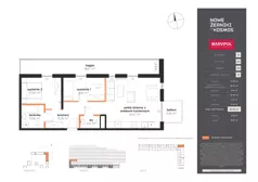 3 pokoje, mieszkanie 64,64 m², piętro 4, oferta nr A/A-04-12-K2, Nowe Żerniki, Wrocław, Żerniki, ul. Kosmonautów / al. Architektów