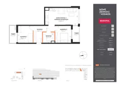 3 pokoje, mieszkanie 61,34 m², piętro 6, oferta nr B/B-06-13-K3, Nowe Żerniki, Wrocław, Żerniki, ul. Kosmonautów / al. Architektów