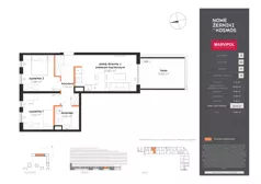 3 pokoje, mieszkanie 56,15 m², piętro 1, oferta nr B/B-01-15-K4, Nowe Żerniki, Wrocław, Żerniki, ul. Kosmonautów / al. Architektów