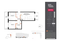 3 pokoje, mieszkanie 56,15 m², piętro 2, oferta nr B/B-02-16-K4, Nowe Żerniki, Wrocław, Żerniki, ul. Kosmonautów / al. Architektów