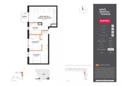 3 pokoje, mieszkanie 50,99 m², piętro 6, oferta nr A/A-06-05-K1, Nowe Żerniki, Wrocław, Żerniki, ul. Kosmonautów / al. Architektów