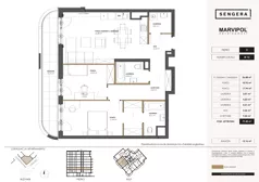 3 pokoje, apartament 79,48 m², piętro 2, oferta nr 1/M12, Sengera 1, Warszawa, Ursynów, Natolin, ul. Mariana Sengera „Cichego” 1