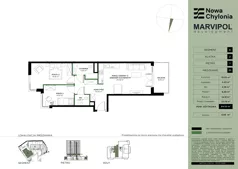 3 pokoje, apartament 64,02 m², piętro 1, oferta nr A/A2-1-01, Nowa Chylonia, Gdynia, Chylonia, Chylonia, ul. Pucka 4