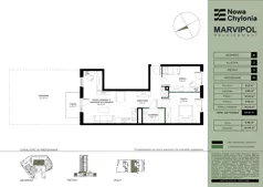 3 pokoje, apartament 64,61 m², parter, oferta nr B/B2-0-01, Nowa Chylonia, Gdynia, Chylonia, Chylonia, ul. Pucka 4