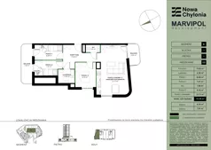4 pokoje, apartament 70,25 m², piętro 1, oferta nr B/B1-1-03, Nowa Chylonia, Gdynia, Chylonia, Chylonia, ul. Pucka 4